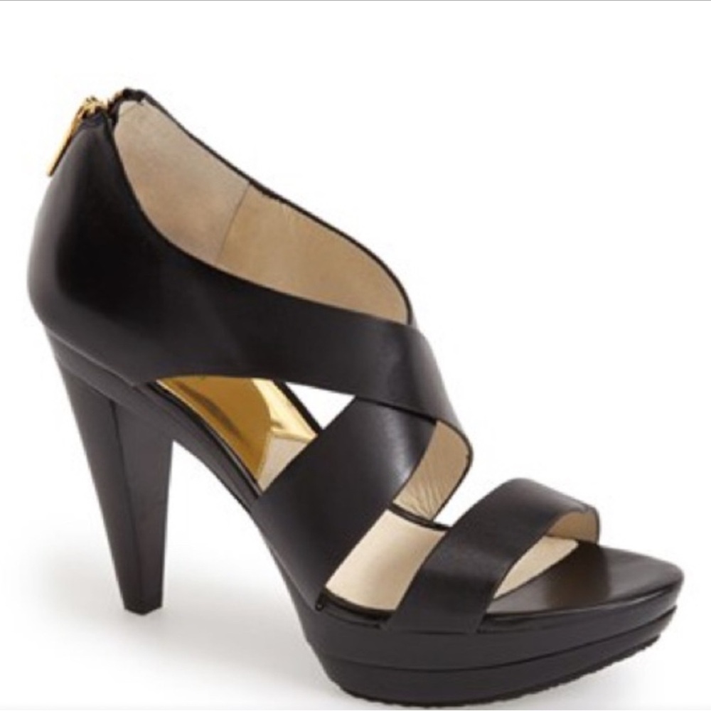 Michael Kors Black Strappy Heels